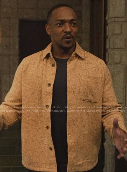 Anthony’s yellow textured jacket on The Studio
