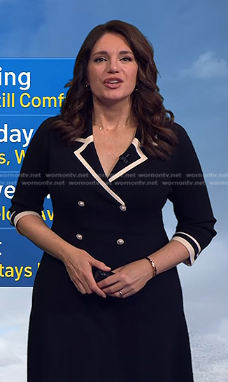 Maria’s black double breasted blazer dress on Today