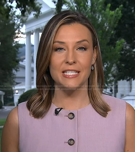 Mary’s pink vest on Good Morning America