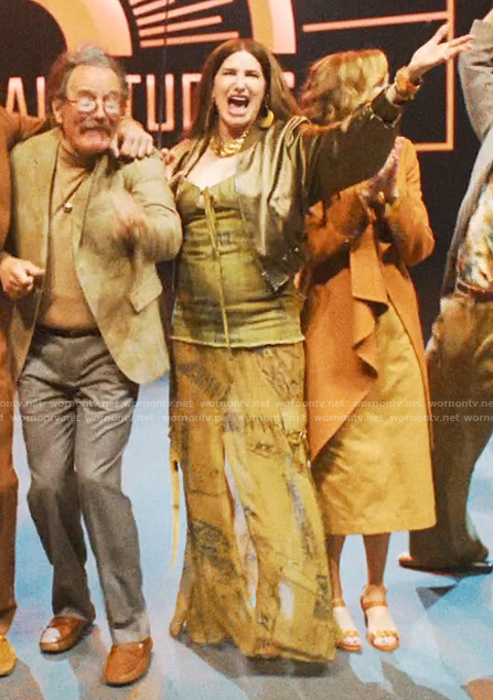 Maya’s printed cargo dress on The Studio