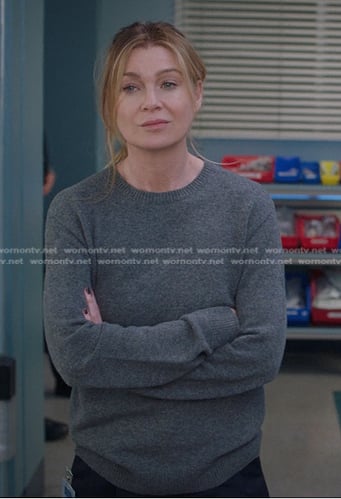 Meredith’s grey sweater on Greys Anatomy