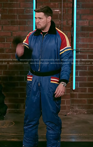 Michael Bublé’s blue ski suit on The Voice
