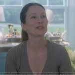 Kiki’s taupe wrap top and leggings on Sirens
