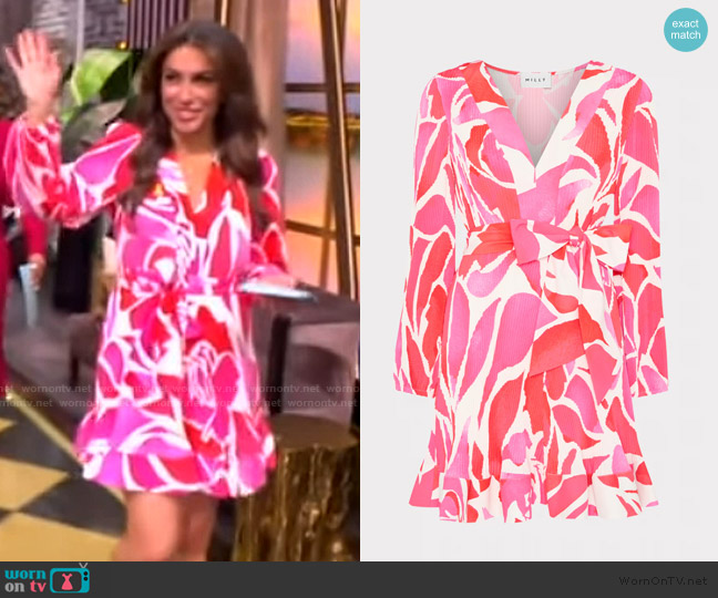 Milly Liv Dream Rose Pleated Dress worn by Alyssa Farah Griffin on The View