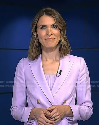 Molly’s lilac double breasted blazer on Today