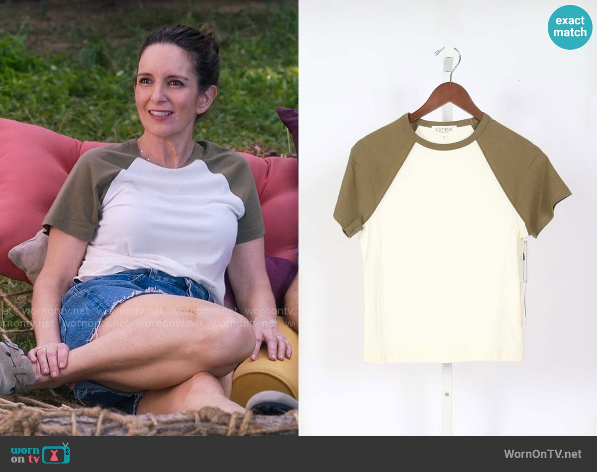 Nation LTD Bobbie Tee worn by Kate (Tina Fey) on The Four Seasons
