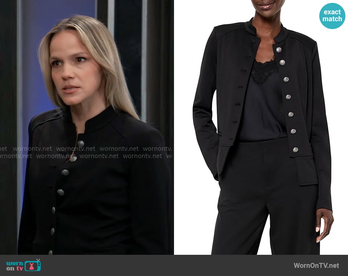 Nic + Zoe Femme Ponte Jacket worn by Lulu Spencer (Alexa Havins Bruening) on General Hospital