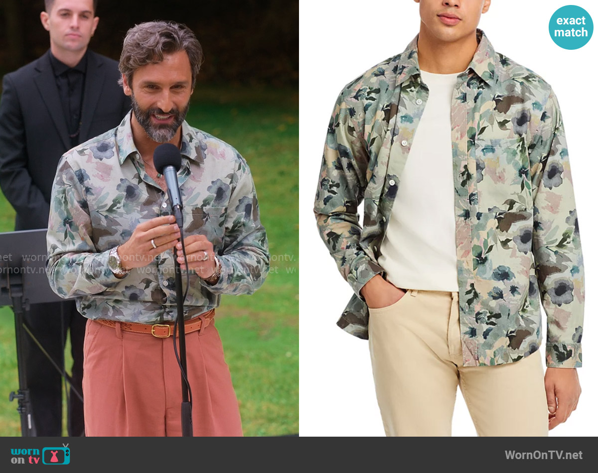 NN07 Hans Regular Fit Button Down Shirt worn by Claude (Marco Calvani) on The Four Seasons