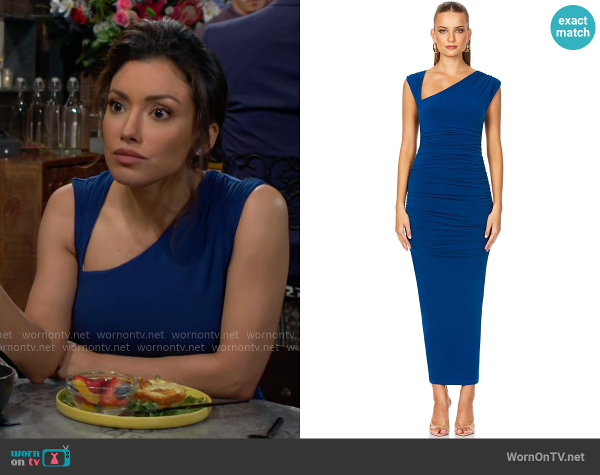 Nookie Dakota Midi Dress worn by Audra Charles (Zuleyka Silver) on The Young and the Restless