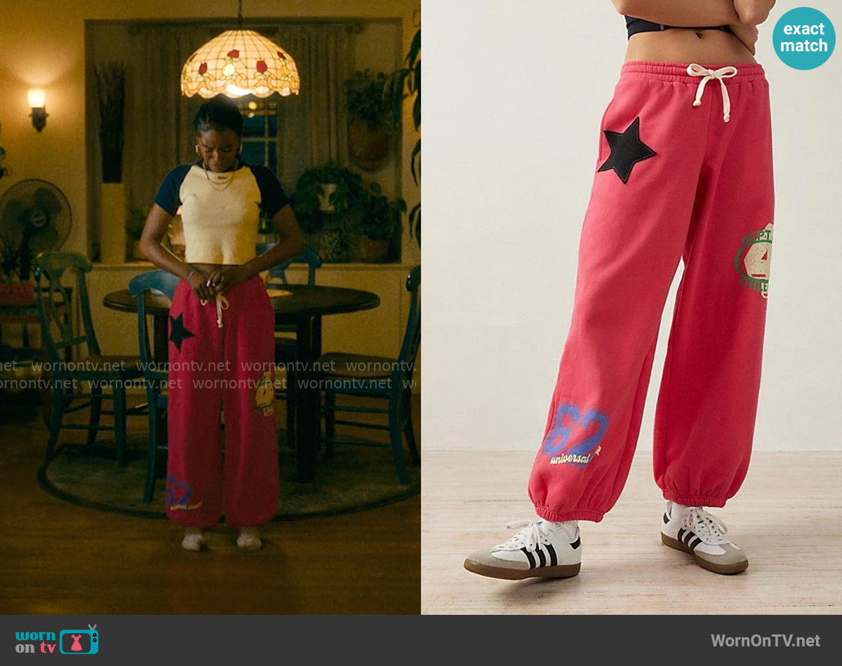 Out from Under Brenda Graphic Joggers worn by Keisha Clark (Lovie Simone) on Forever