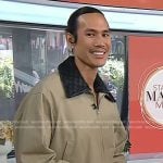 Patrick Ta’s beige bomber jacket on Today