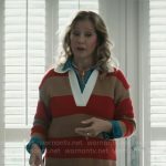 Patty’s red striped polo sweater on Grosse Pointe Garden Society
