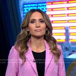 Rhiannon’s pink floral blazer on Good Morning America