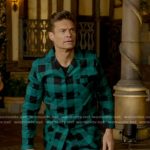 Ryan Seacrest’s green plaid pajamas on American Idol