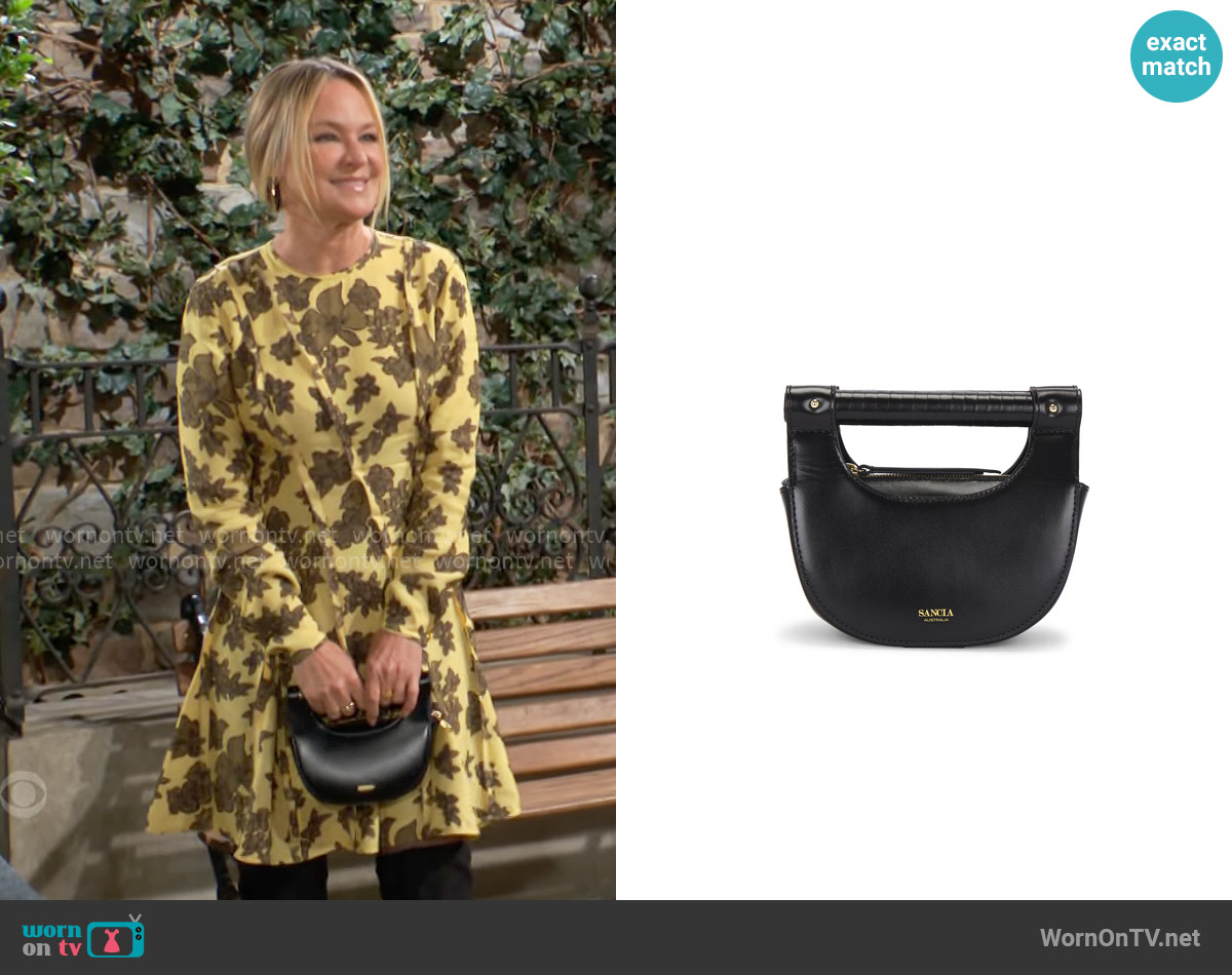 Sancia The Cybil Halfmoon Bag worn by Sharon Newman (Sharon Case) on The Young and the Restless