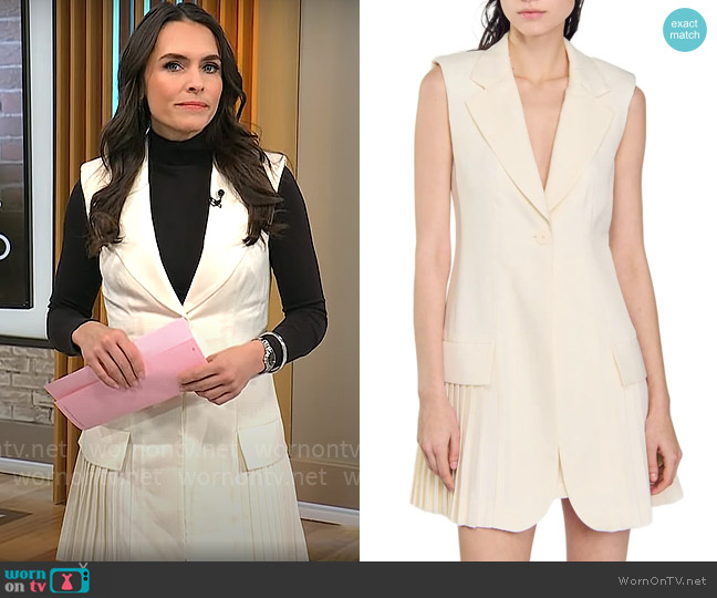 Sandro Carine Dress worn by Lilia Luciano on CBS Mornings