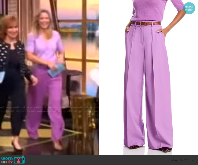 Veronica Beard Sonia Pants worn by Sara Haines on The View