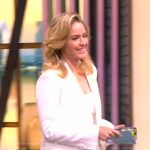 Sara’s white blazer and wide leg pants on The View