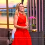 Sara’s red sleeveless dress on The View