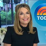 Savannah’s black collared dress on Today