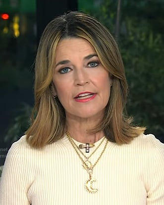 Savannah’s gold moon pendant necklace on Today