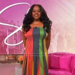 Sherri’s striped square neck dress on Sherri