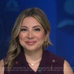 Silvana Henao’s purple zip dress on NBC News Daily