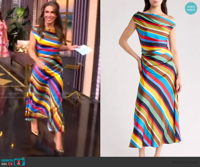 Staud Phare Silk Dress worn by Alyssa Farah Griffin on The View