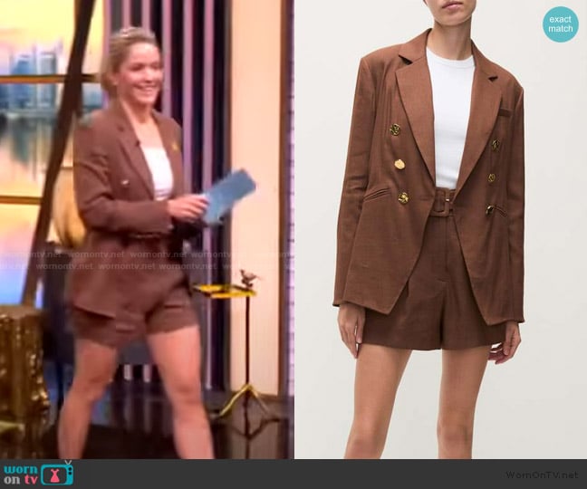 Veronica Beard Elle Dickey Jacket worn by Sara Haines on The View