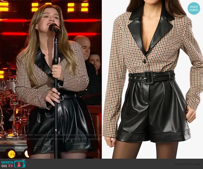 We Wore What Blazer Romper worn by Kelly Clarkson on The Kelly Clarkson Show