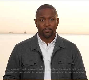 Aaron Gilchrist’s grey jacket on Today