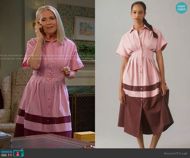 Exquise The Tobie Shirt Dress worn by Jennifer Horton (Melissa Reeves) on Days of our Lives