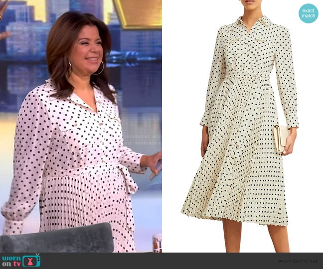 Hobbs London Larina Shirtdress worn by Ana Navarro on The View