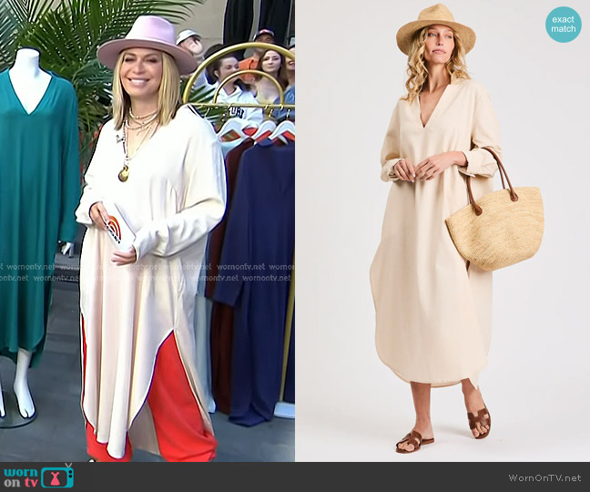 My Bodhi My Bodhi Tunic Dress in Sand worn by Jill Martin on Today