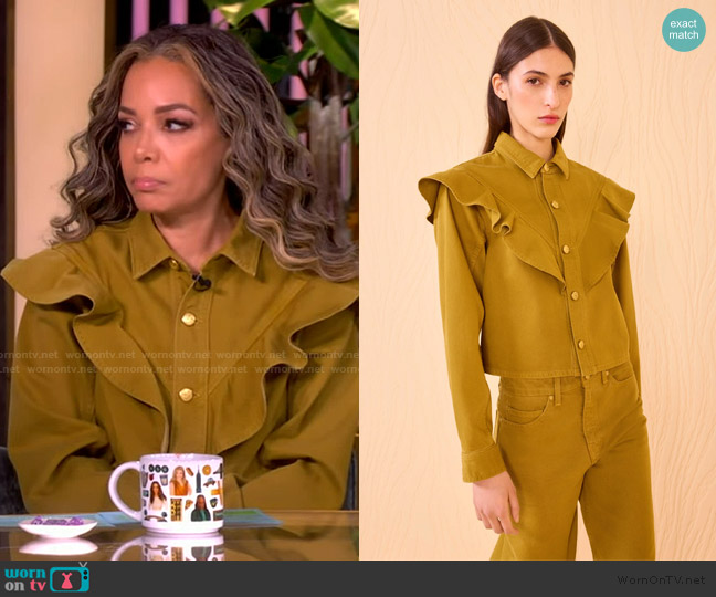 Ulla Johnson The Mathilde Shirt worn by Sunny Hostin on The View