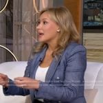 Dr. Alexandra Sowa’s blue double breasted blazser on Good Morning America