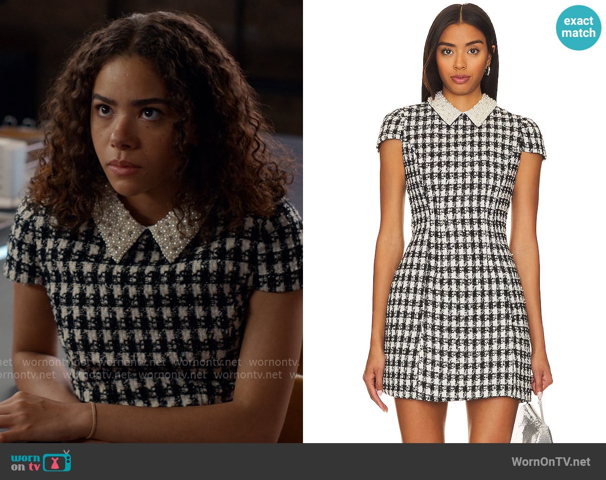 Alice + Olivia Velia Mini Dress worn by Ginny Miller (Antonia Gentry) on Ginny & Georgia
