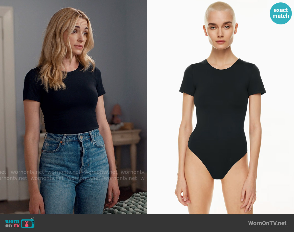 Aritzia Original Contour Crew Bodysuit worn by Georgia Miller (Brianne Howey) on Ginny & Georgia