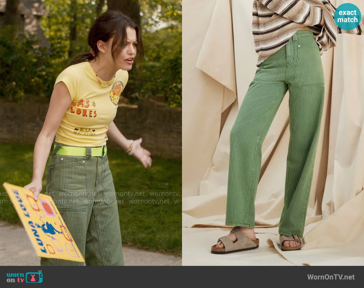 BDG Bella Baggy Printed Patch Pocket Jean worn by Maxine Baker (Sara Waisglass) on Ginny & Georgia