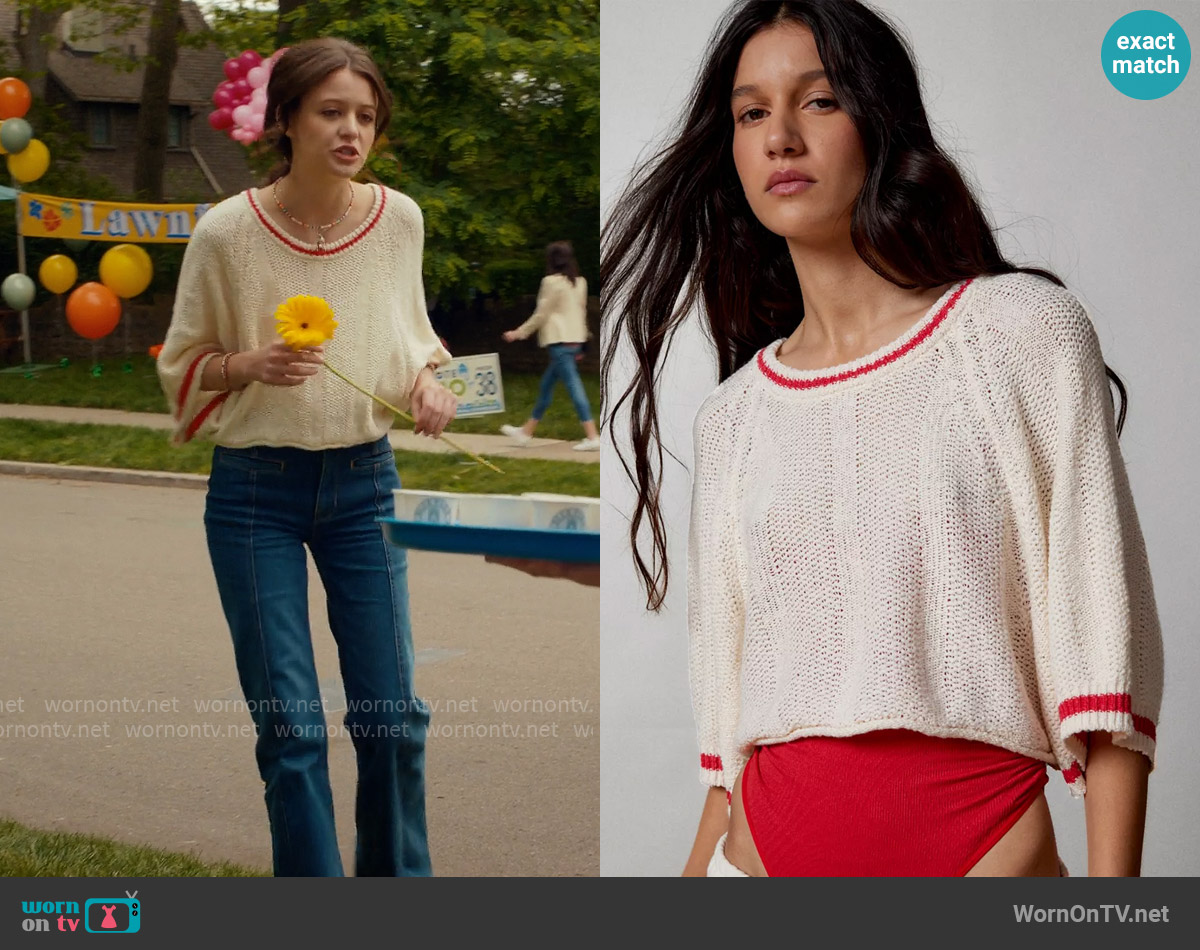BDG Rex Textured Pullover Sweater worn by Maxine Baker (Sara Waisglass) on Ginny & Georgia