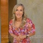 Becky Worley’s pink floral dress on Good Morning America