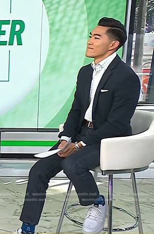 Brian Cheung’s white sneakers on Today