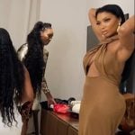 Brit’s brown halter hooded dress on The Real Housewives of Atlanta
