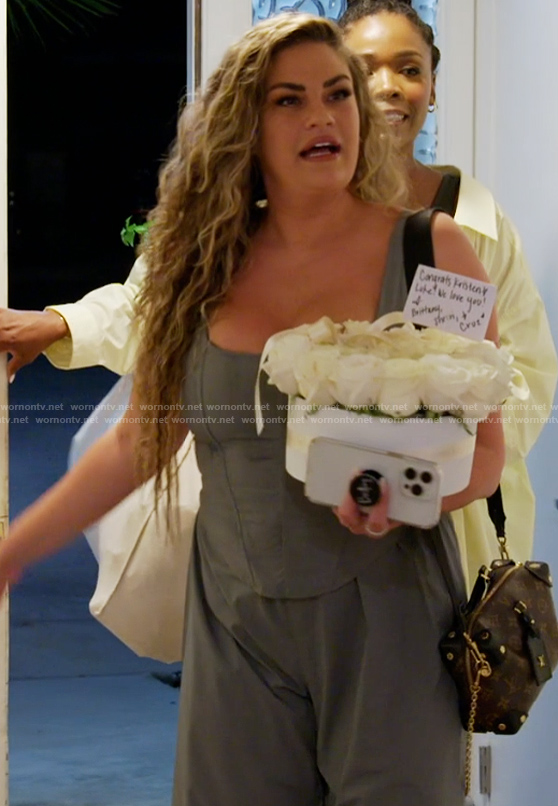 Brittany’s gray corset top and pants on The Valley