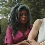 Catherine’s pink shirtdress on The Better Sister