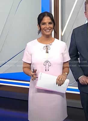 Darlene’s pink bow dress on Today