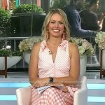 Dylan’s pink gingham check dress on Today