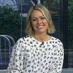 Dylan’s white printed blouse on Today