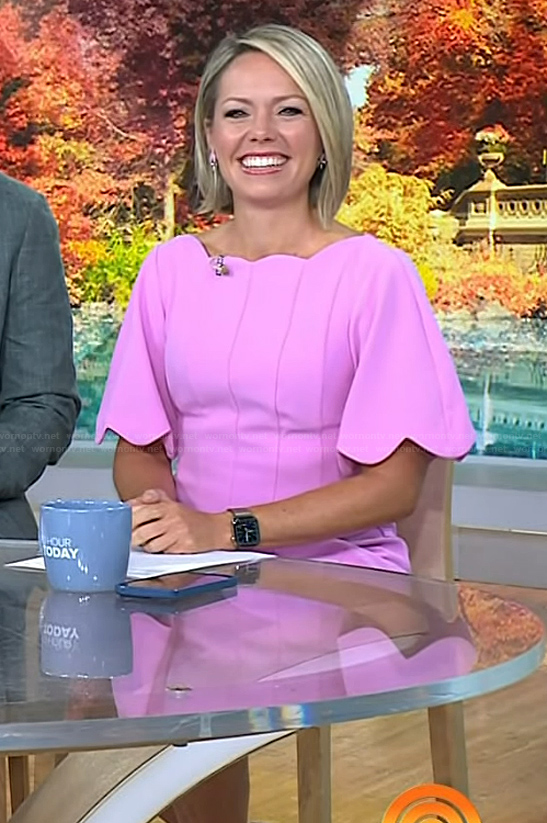 Dylan’s pink scalloped dress on Today