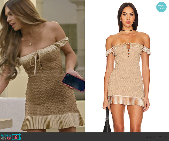 Fait Par Foutch Brielle Dress worn by Demi Engemann on The Secret Lives of Mormon Wives